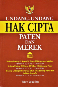 Undang-Undang Hak Cipta Paten Dan Merek