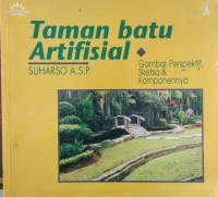 Taman batu artifisial : gambar perspektif, sketsa & komponennya