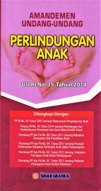 Image of Amandemen Undang-Undang  Perlindungan Anak UU RI No.35 Tahun 2014