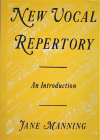 Image of New Vocal Repertory An Introduction