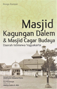 Masjid Kagungan Dalem & Masjid Cagar Budaya Daerah Istimewa Yogyakarta